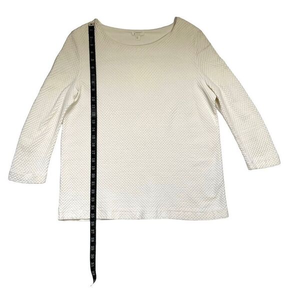 COS Women's Cream 3/4 Sleeves Top Size Medium - Picture 10 of 12